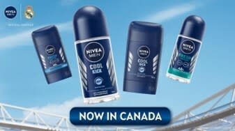 Power House of NIVEA Men Deodorant Launches in Canada, Reinforcing its Position as the Official Grooming Partner of Real Madrid. (CNW Group/Nivea)