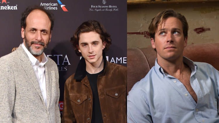 Luca Guadagnino, Timothée Chalamet, Armie Hammer