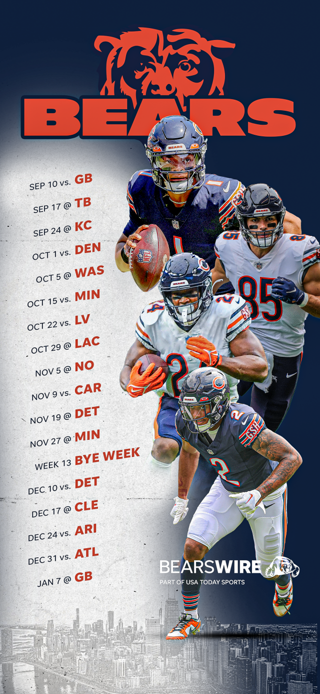 Get your downloadable 2022 Bears schedule wallpaper