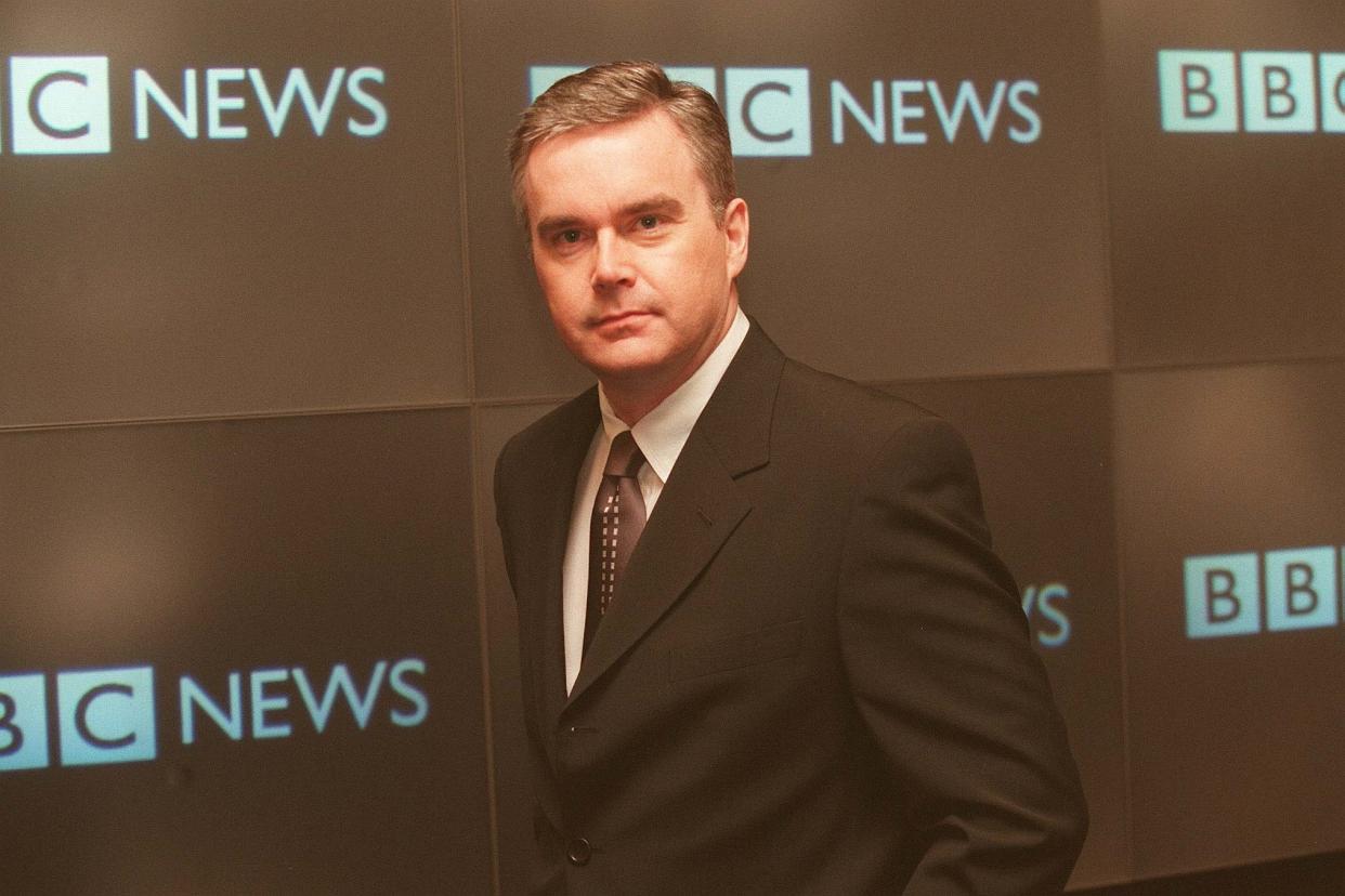 Huw Edwards pictured in 1998 when he was announced as the new presenter of BBC1's Six O'Clock News. (PA)