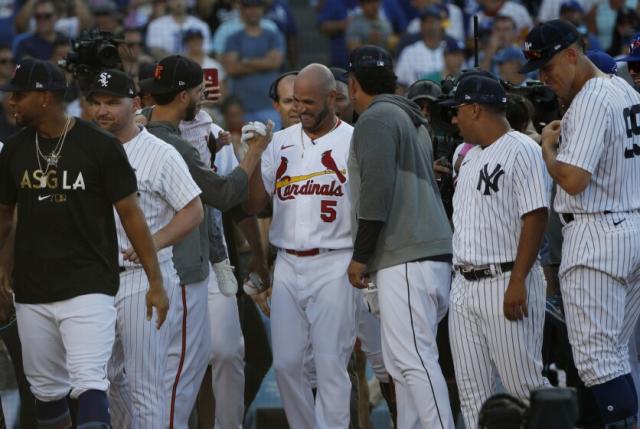 Albert Pujols called his first home run with Cardinals since 2011