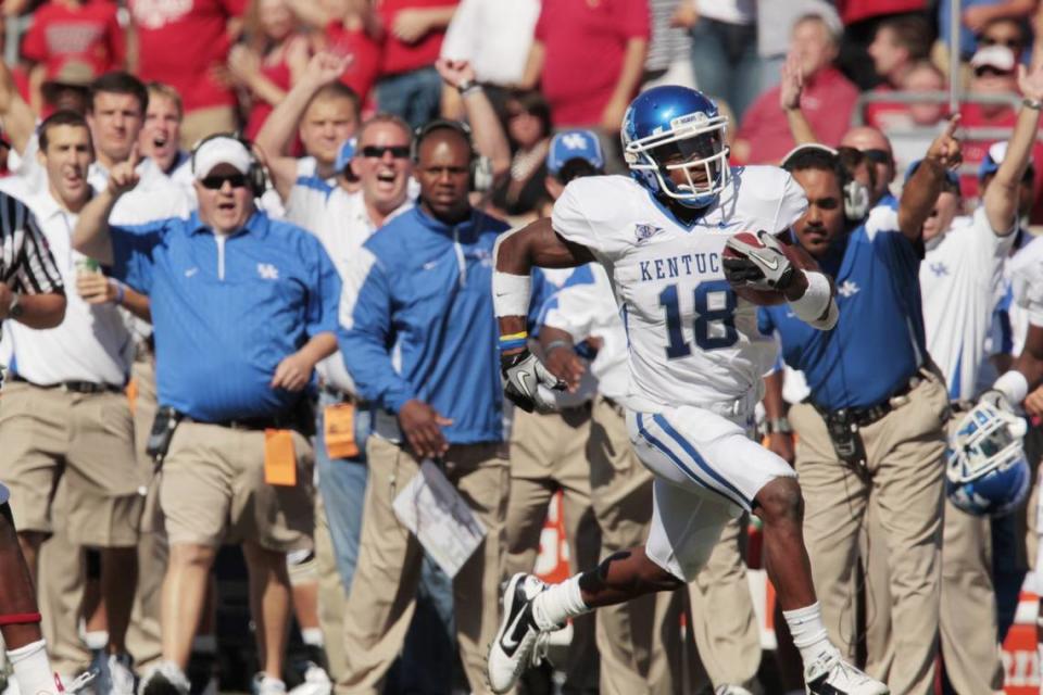 Randall Cobb starred at Kentucky from 2008-10, playing quarterback, wide receiver and kickoff return specialist.