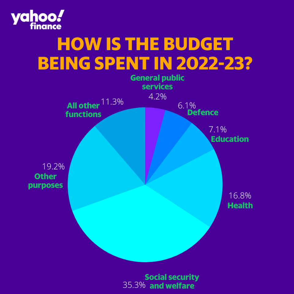 Graphic showing where and how the 2022 Budget is being spent.