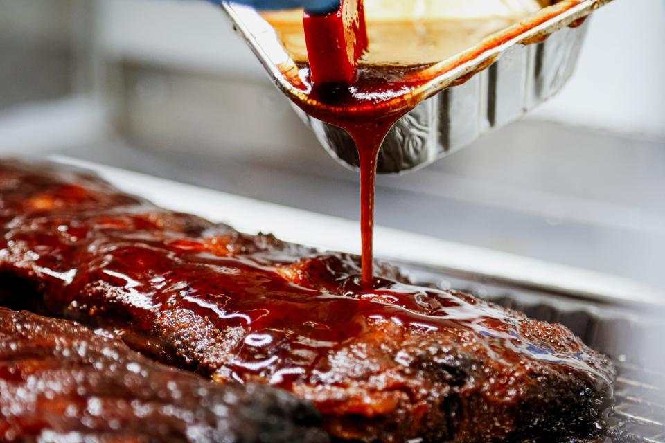 Ribs from Vicious Pig BBQ food truck, May 18, 2024.