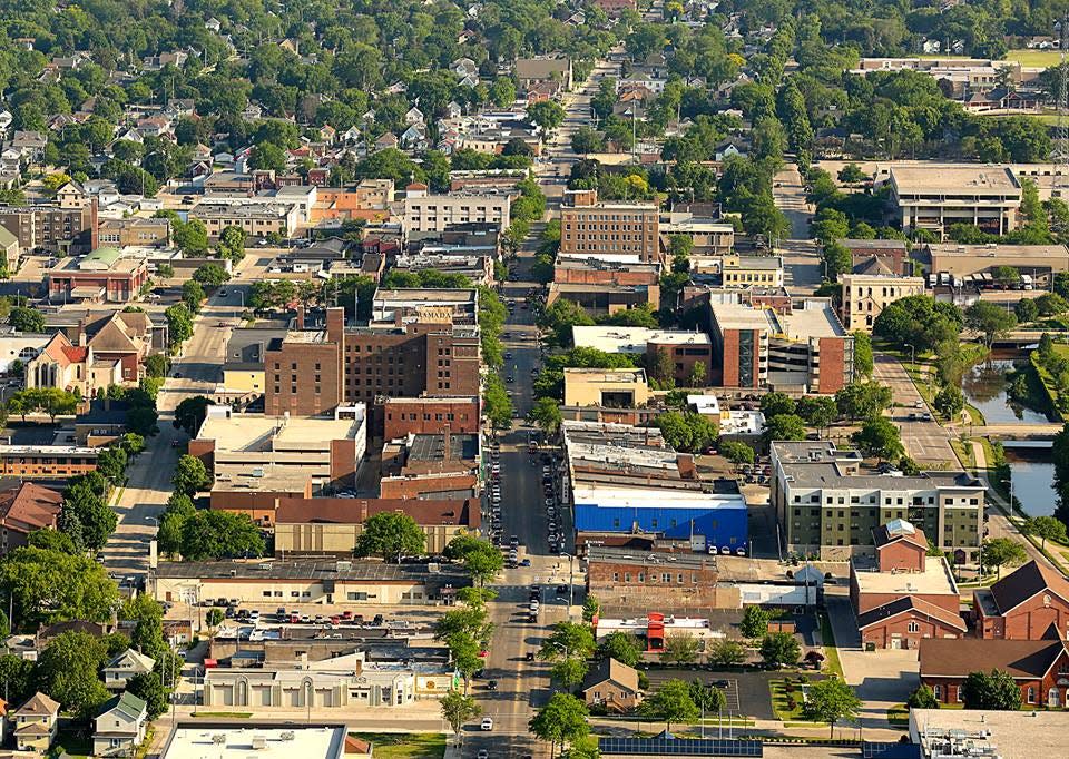 Aerial view of Fond du Lac