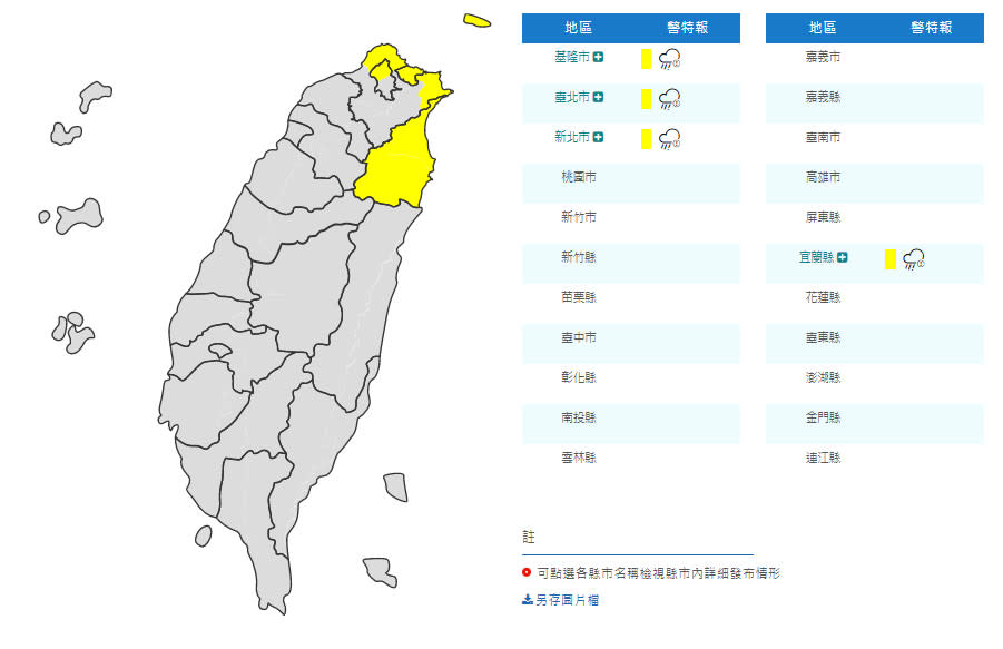 （取自氣象局網站）