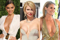 <p>See which celebs embraced the plunging neckline trend during this year's Oscars week.</p>