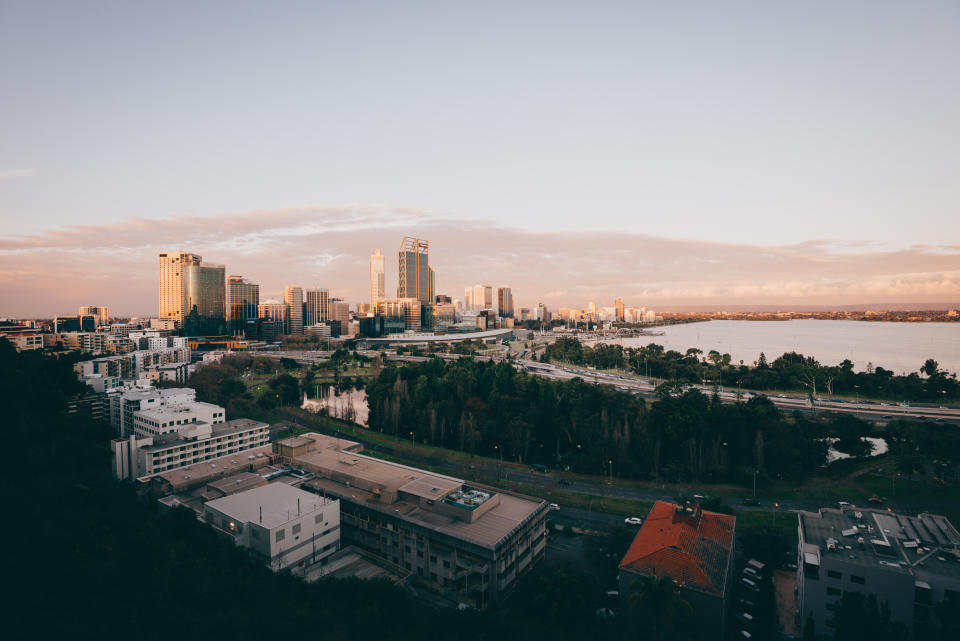 Perth city: view from King's Park. Como in South Perth was named the most consistent property market. (Source: Getty)