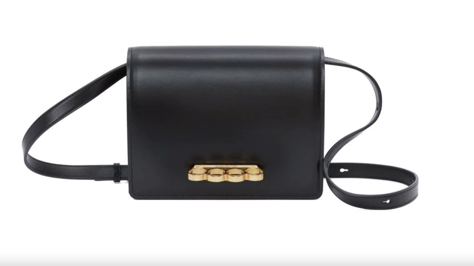 Alexander McQueen knuckle ring crossbody bag. (PHOTO: Farfetch)