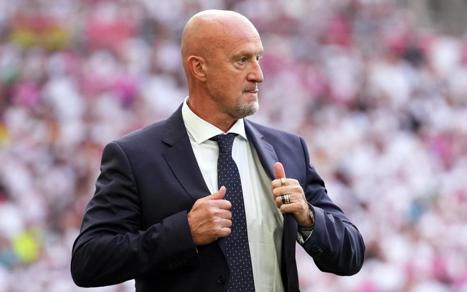 Marco Rossi, Head Coach of Hungary, looks on during the UEFA EURO 2024 group stage match between Germany and Hungary