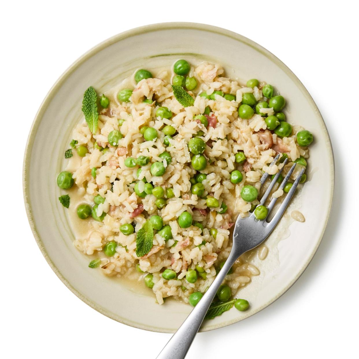 <span>Felicity Cloake’s risi e bisi.</span><span>Photograph: Robert Billington/The Guardian. Food stylist: Loïc Parisot.</span>