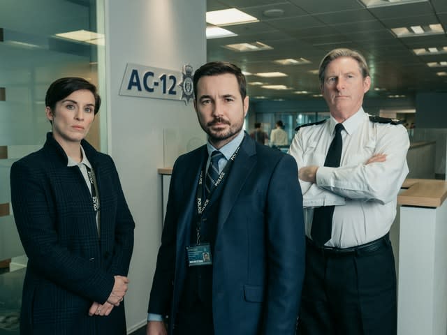 Vicky McClure, Martin Compston and Adrian Dunbar