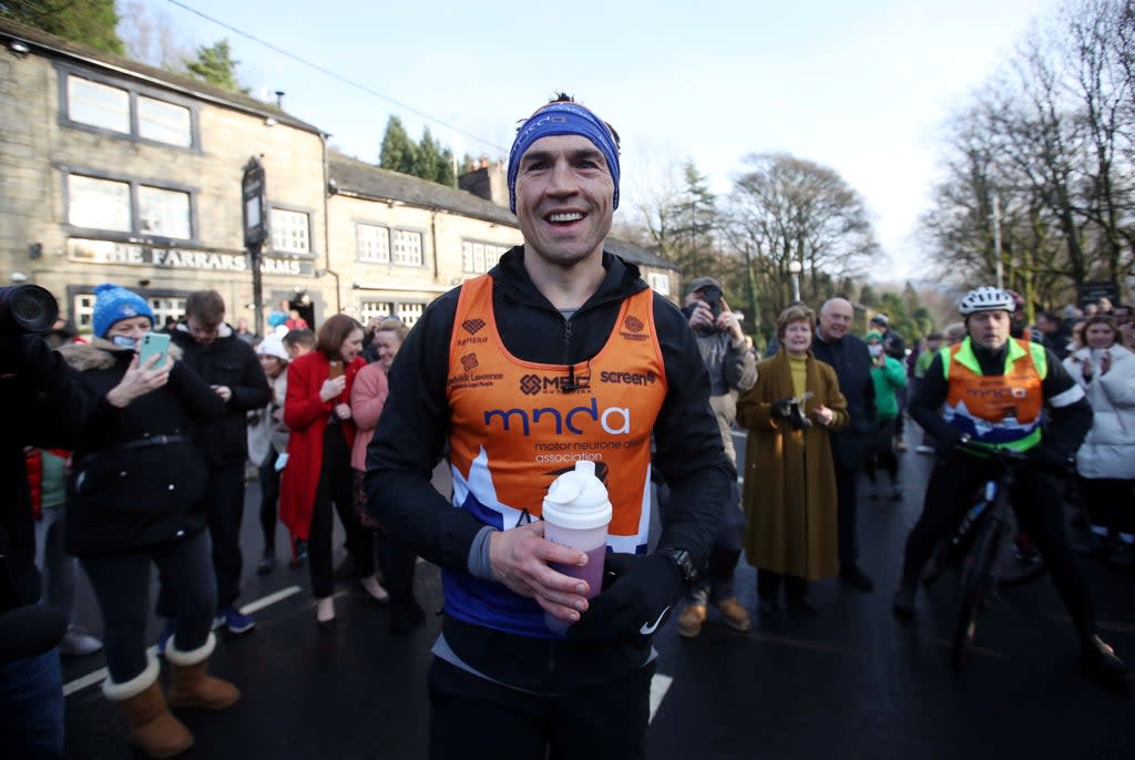Sinfield raised £2.7m last year by running seven marathons in seven days (Reuters)