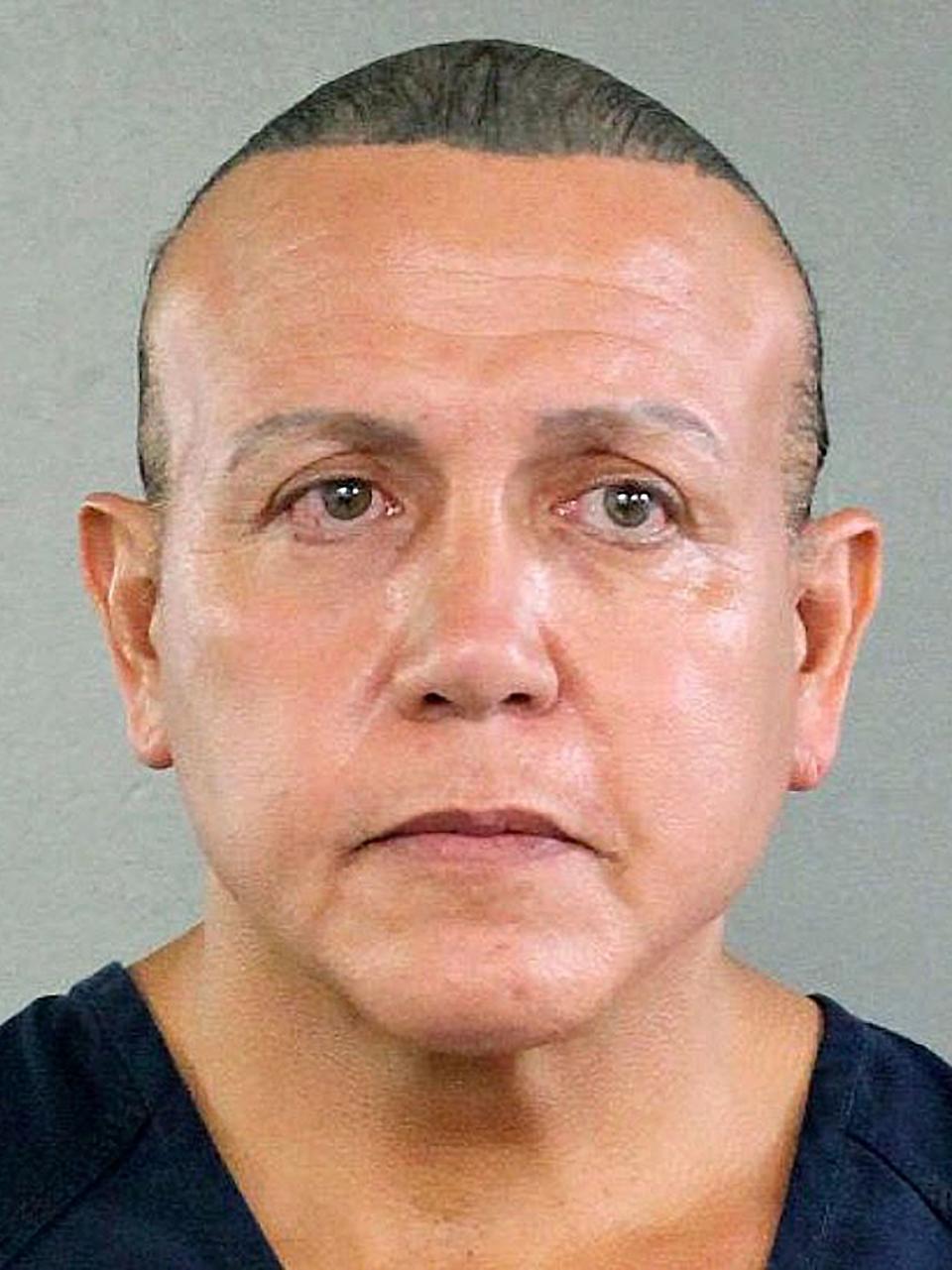 Cesar Sayoc, 56, is seen in an undated booking photo.