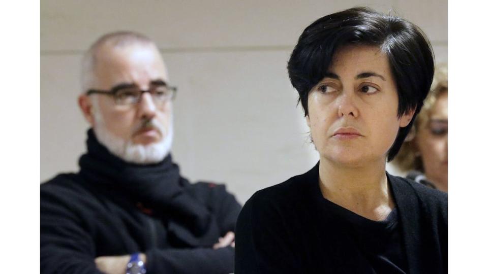 Defendants Alfonso Basterra and Rosario Porto waiting for the Jury to announce their verdict in 2015 
