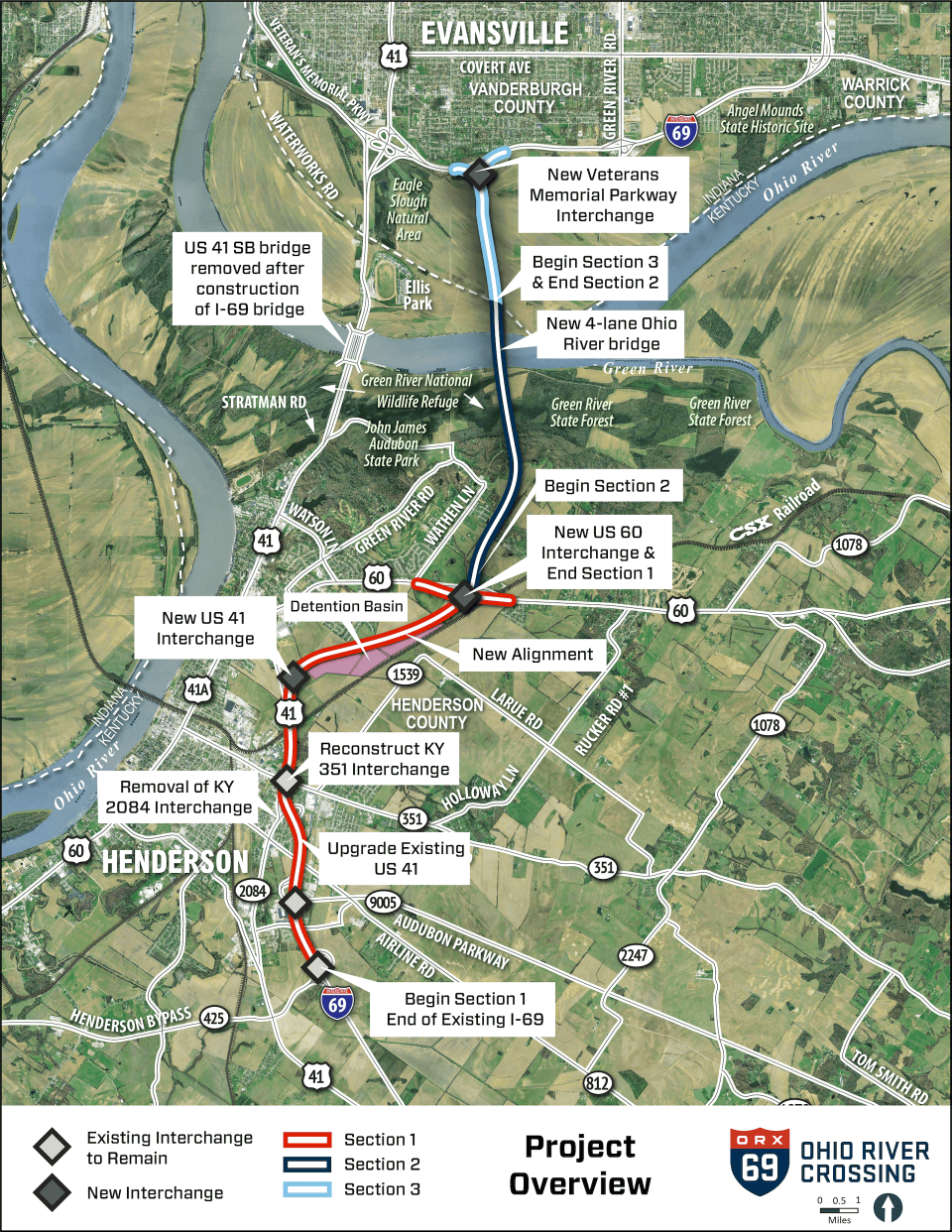 An overview of current plans for the I-69 Ohio River Crossing, a so-called "mega project" with an estimated cost of more than $1.2 billion.