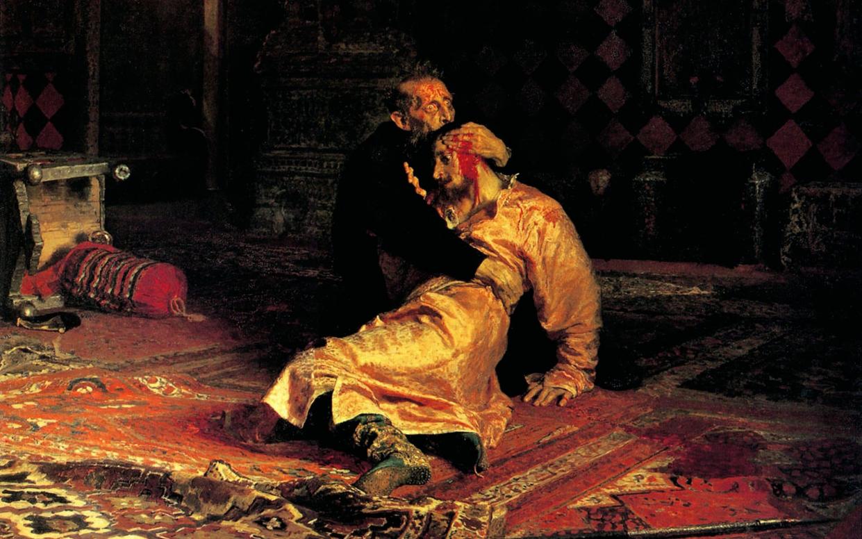 Echoes in history: 'Ivan the Terrible killing his son' by Ilya Repin (circa 1754) - Universal History Archive/Getty Images