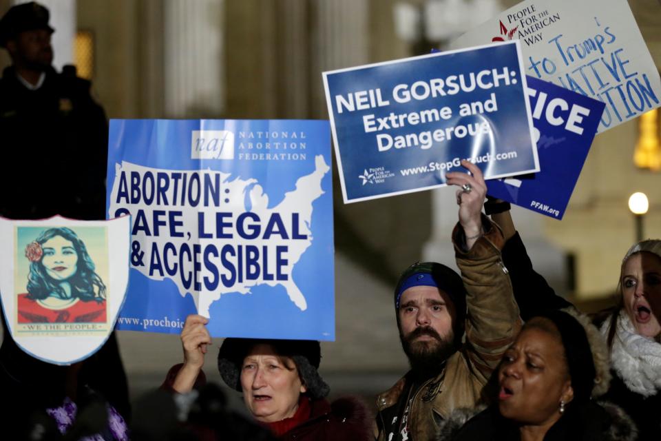 Protesters rally against Supreme Court nominee Neil Gorsuch