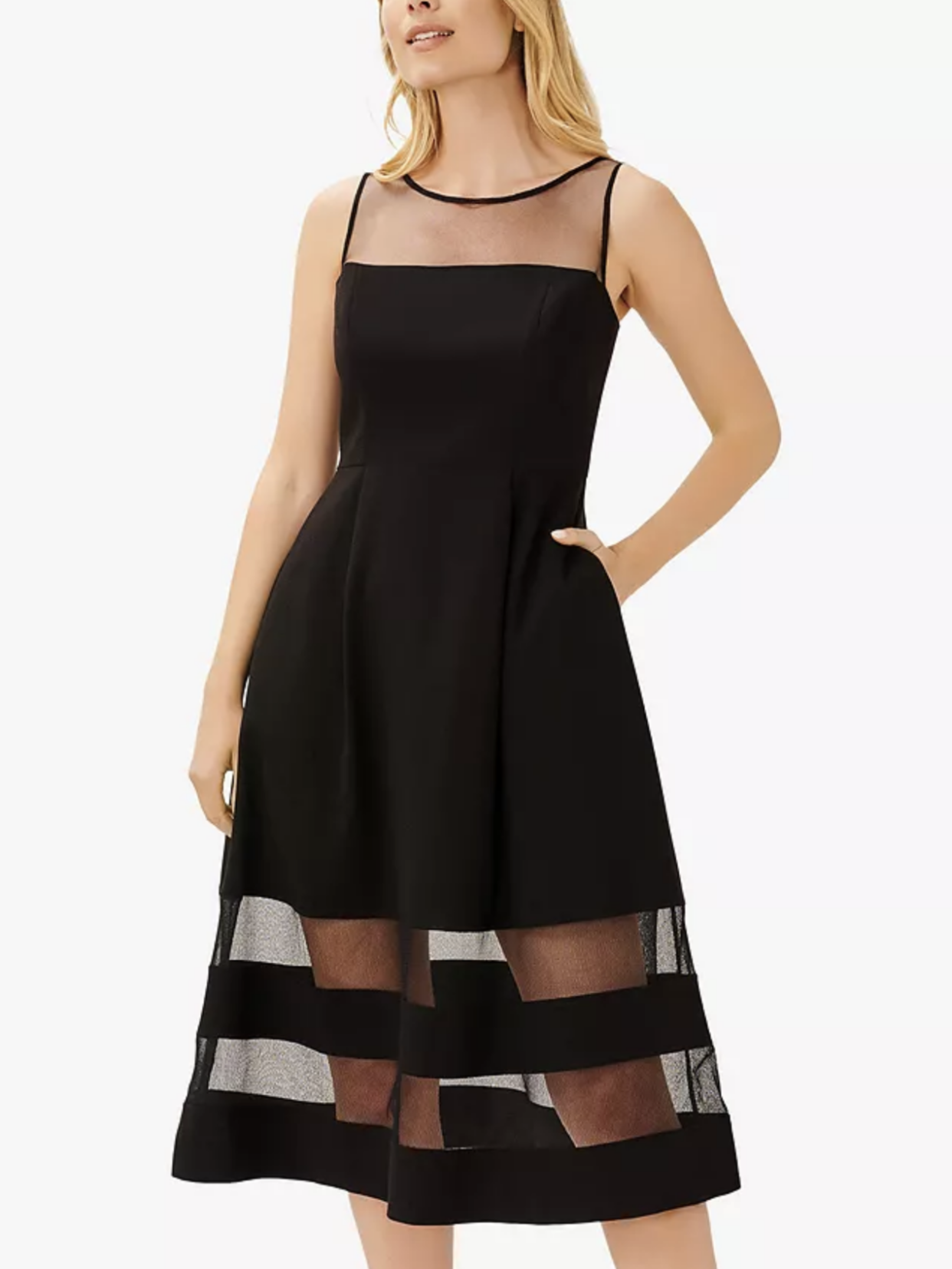 The perfect Adrianna Papell midi for a cocktail party. (John Lewis)
