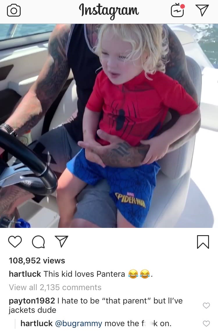 (Screenshot: Carey Hart via Instagram)