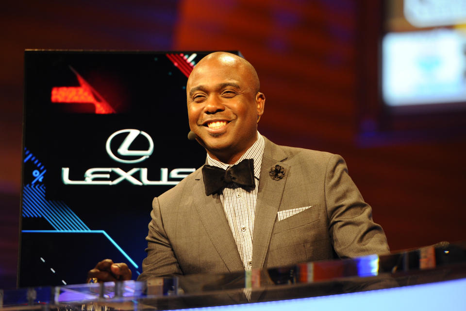 Marshall Faulk won't be a commentator on the NFL Network for the foreseeable future. (Photo: Icon Sports Wire via Getty Images)