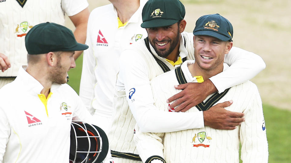 Fawad Ahmed, pictured here during a tour match between Australia and Northamptonshire in 2015.