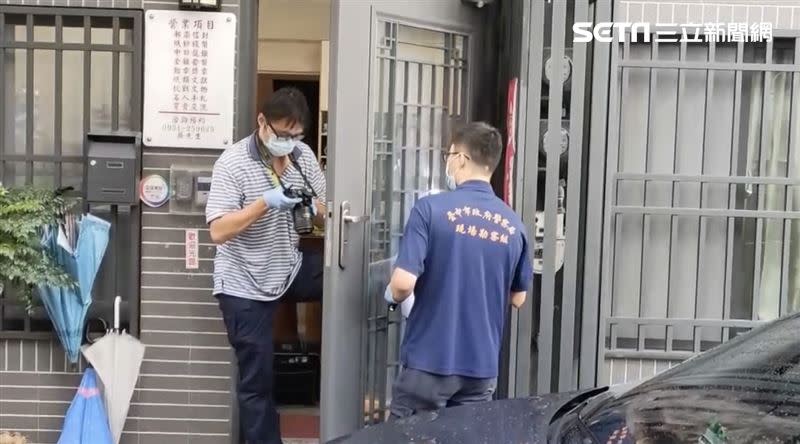 台中一名男子持空氣槍搶劫集郵社，嫌犯落網。（圖／翻攝畫面）