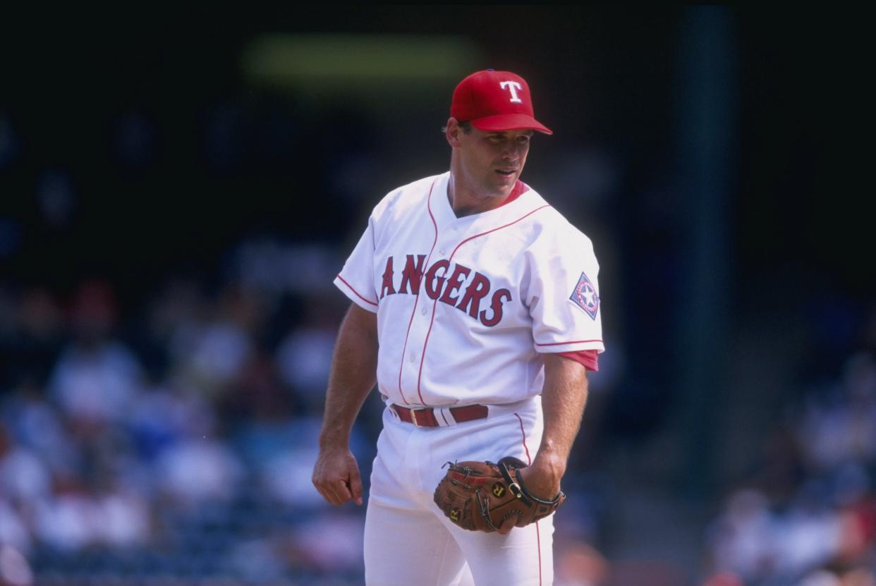 John Wetteland, who is in the Texas Rangers Hall of Fame, was arrested Monday on a charge of child sex abuse. (Getty Images)