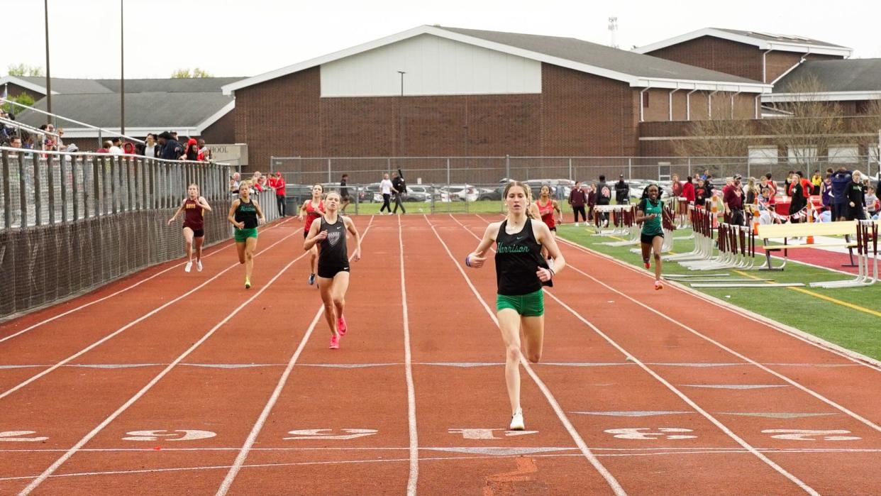 Harrison's Natalie Kiefer is used to finishing several meters ahead of her competitors.