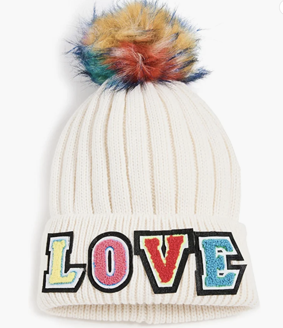 Jocelyn Women's Love Hat with Faux Pom