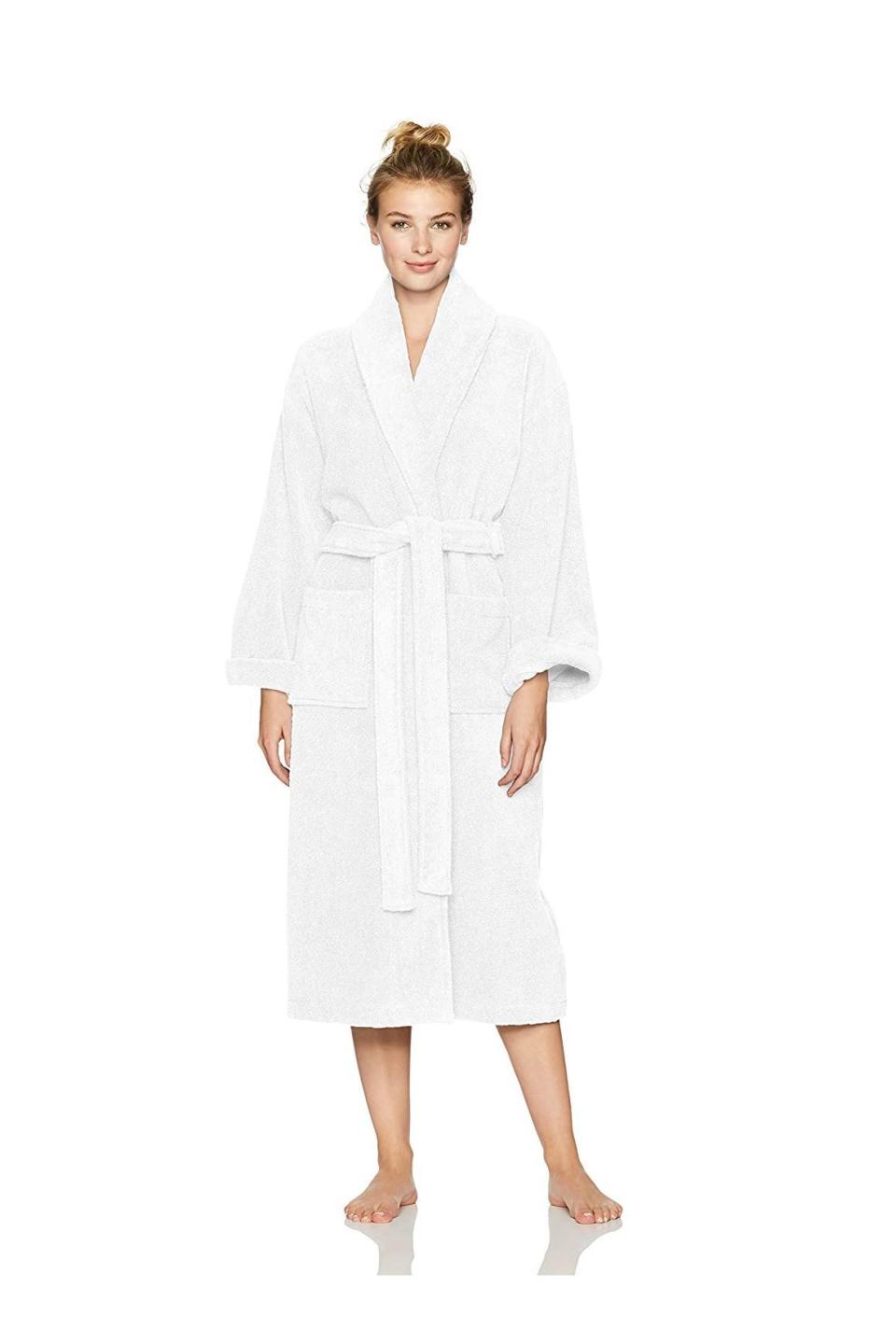 1) Unisex Terry Cotton Bathrobe