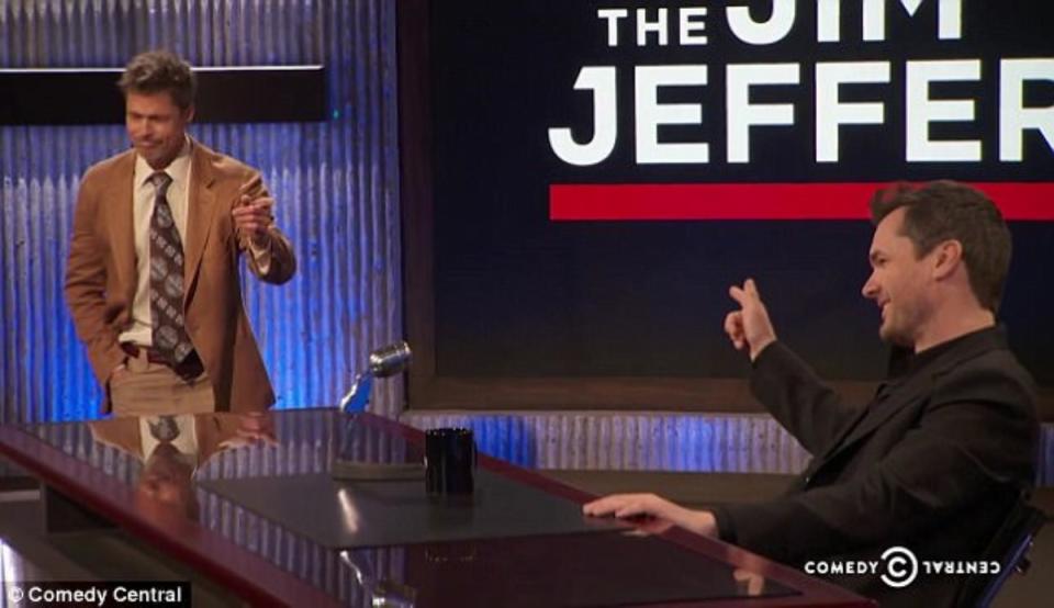  Brad Pitt and Jim Jefferies on The Jim Jefferies Show