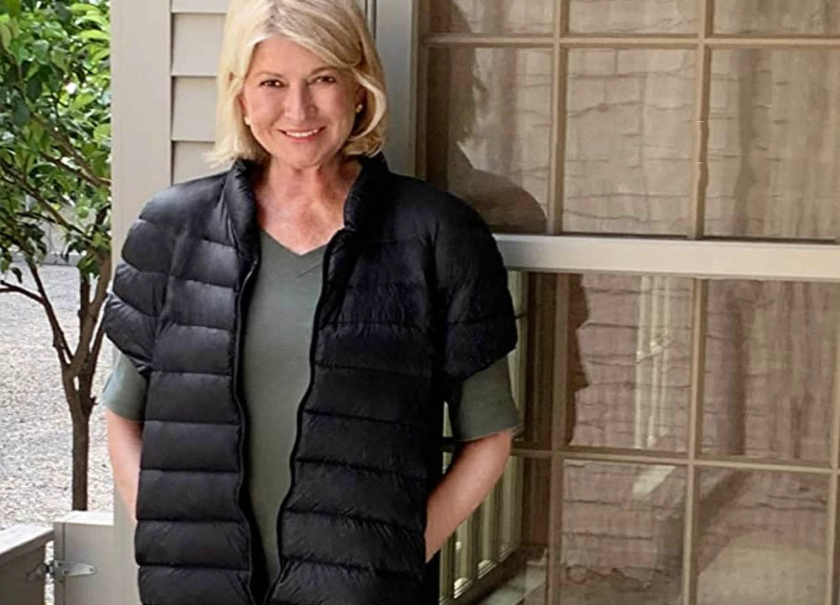 The Martha Stewart Puffer Vest is taking Amazon by storm. (Photo: MarthaStewart.com)