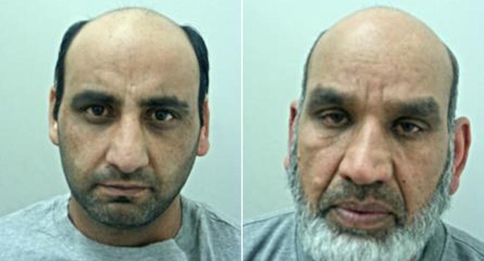 Rafaqat Ali, pictured left, was found guilty of murder and wounding with intent. The men met and armed themselves at the home of Fazal Ilahi, right. (PA) 