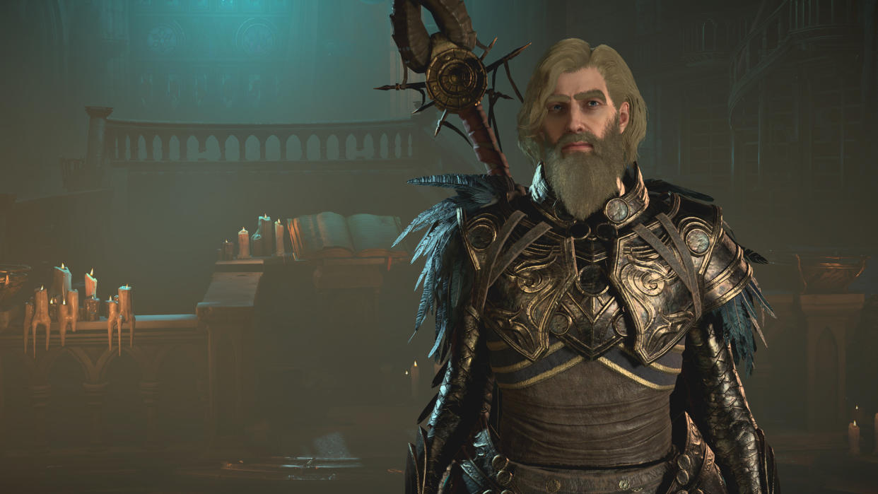  Diablo 4 character customization showing a sorcerer with bad hair 