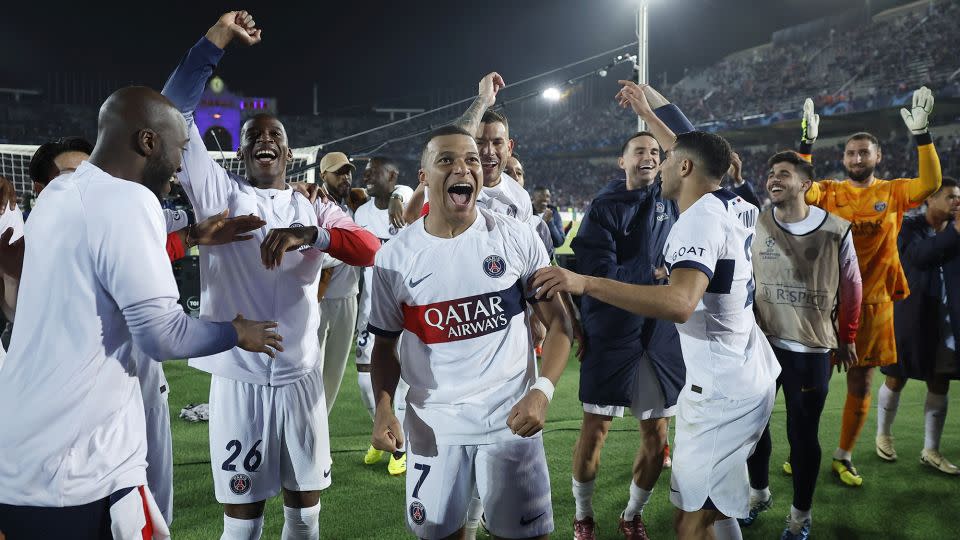 Kylian Mbappé's two goals sealed victory for PSG. - Juan Medina/Reuters