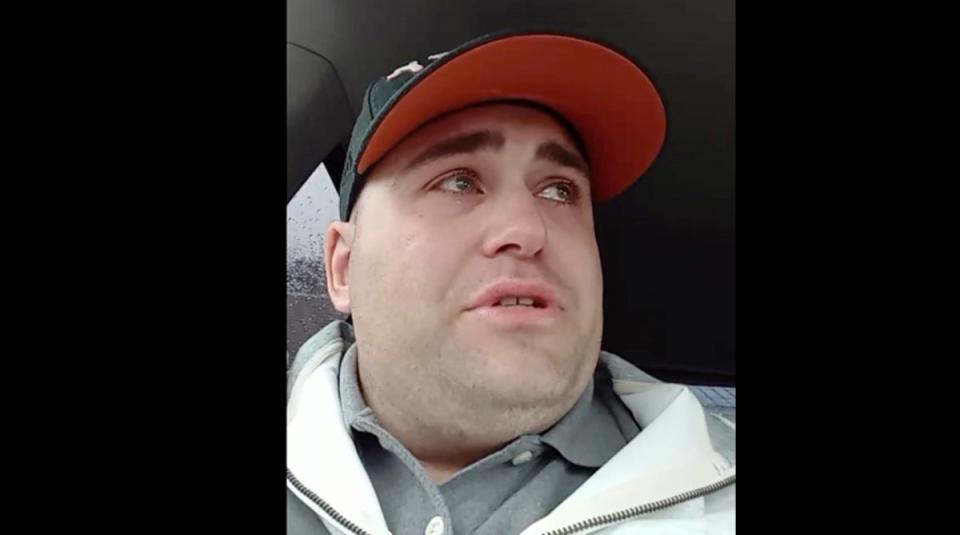 Joseph Eaton posted a sobbing video online hours before the shooting (Facebook)