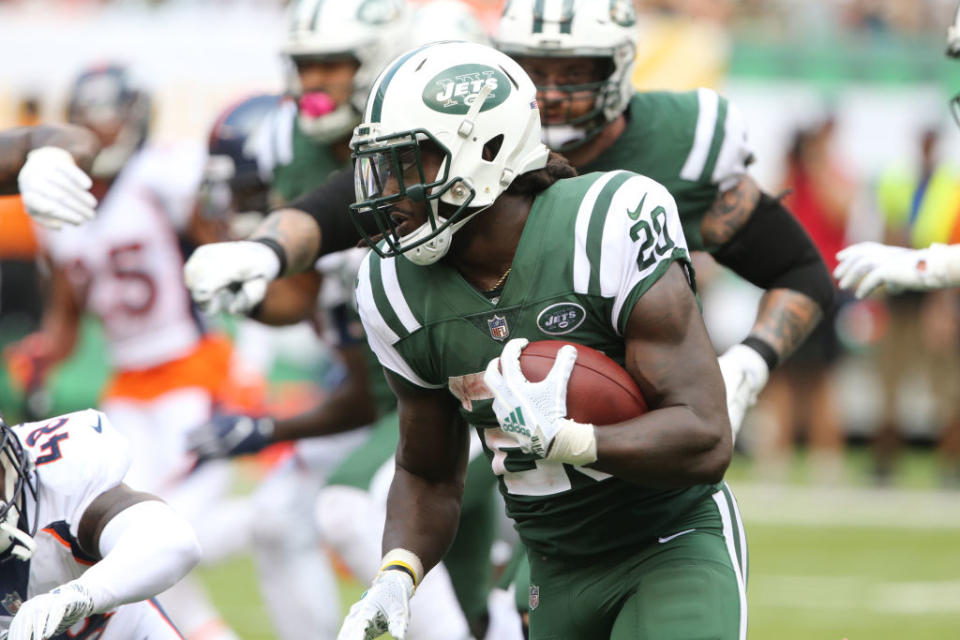 Isaiah Crowell’s dependance on game-script has his stock in danger (Photo by Al Pereira/Getty Images).