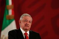 Mexico's President Obrador holds a news conference in Mexico City