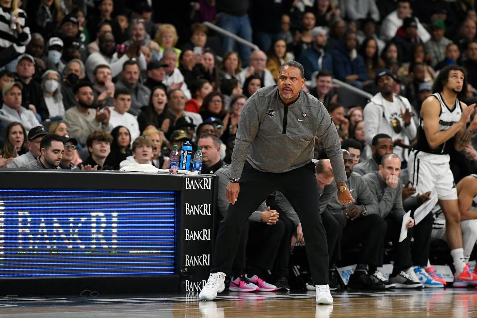 Providence head coach Ed Cooley watches as his Friars play against Villanova at the Amica Mutual Pavilion February. He has led PC to a 31-1 record at the AMP over the last two seasons.