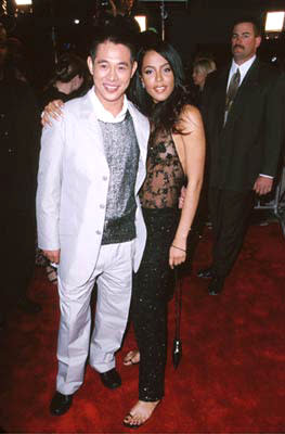 Jet Li and Aaliyah at the Westwood premiere of Warner Brothers' Romeo Must Die