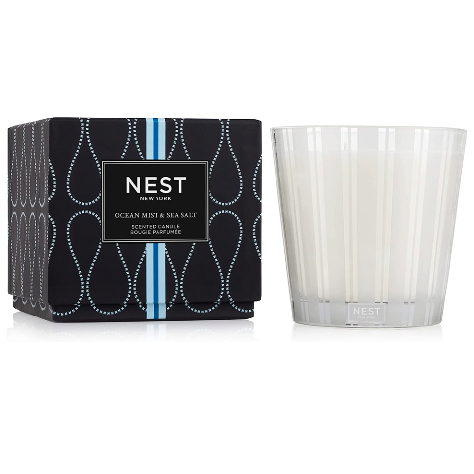 <p><strong>NEST Fragrances</strong></p><p>amazon.com</p><p><strong>$58.90</strong></p><p><a href="https://www.amazon.com/dp/B003U31MXS?tag=syn-yahoo-20&ascsubtag=%5Bartid%7C10052.g.40436867%5Bsrc%7Cyahoo-us" rel="nofollow noopener" target="_blank" data-ylk="slk:Shop Now" class="link ">Shop Now</a></p><p>Any candle-lover will swoon over a three-wick one from Nest. The brand has one of the best throws of any candle (read: It'll fill the whole room with scent). Plus Nest's fragrances are simple and refreshing, making them perfect for gifting.</p>