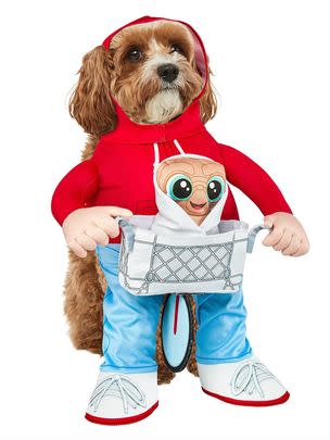 E.T. In Bike Basket Dog Costume