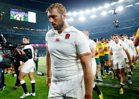 Rugby Union - England v Australia - IRB Rugby World Cup 2015 Pool A - Twickenham Stadium, London, England - 3/10/15 England's Chris Robshaw looks dejected as he leaves the field at the end of the match Reuters / Eddie Keogh Livepic