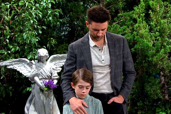 Chad took Thomas to Abigail’s grave for Mother’s Day where they honored her memory.