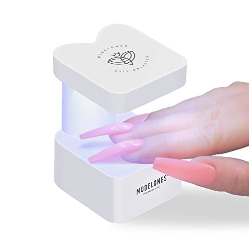 Modelones Mini LED Nail Lamp, Innovative Gel Nail Lamp, U V Lamp for Gel Nails, Quicky-Dry Nail Light, Portable USB Nail Dryer for Travel Manicure, Cute Meow Appearance Nail U V Light for Home DIY