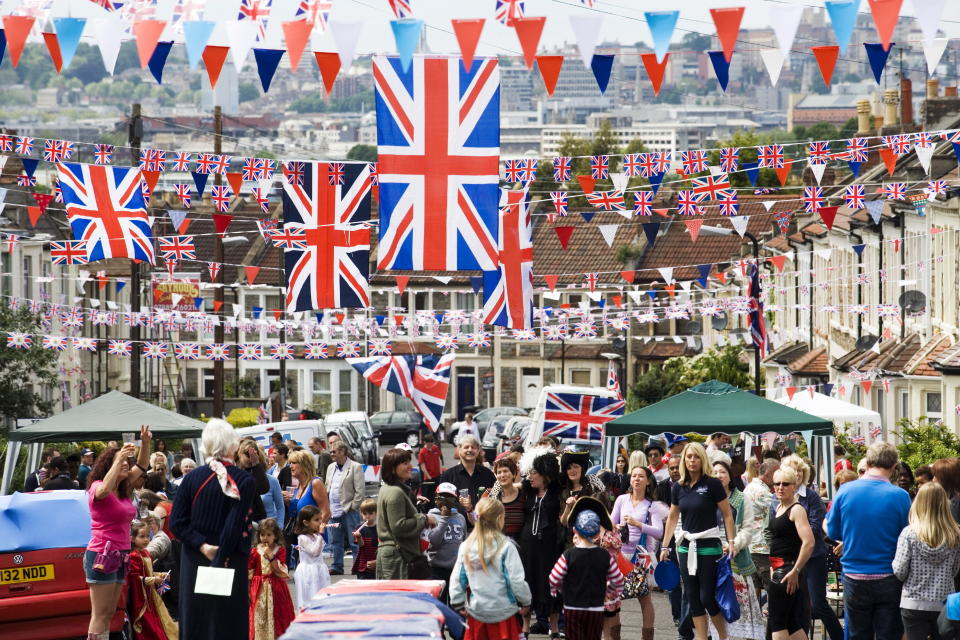 Traditional street parties were held across the UK for the DIamond Jubilee. (Getty)