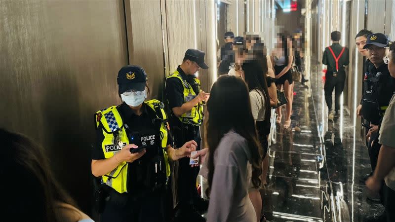 所轄安平區的台南市第四分局昨晚（8日）加強執法，壓制黑幫氣焰。（圖／翻攝畫面）