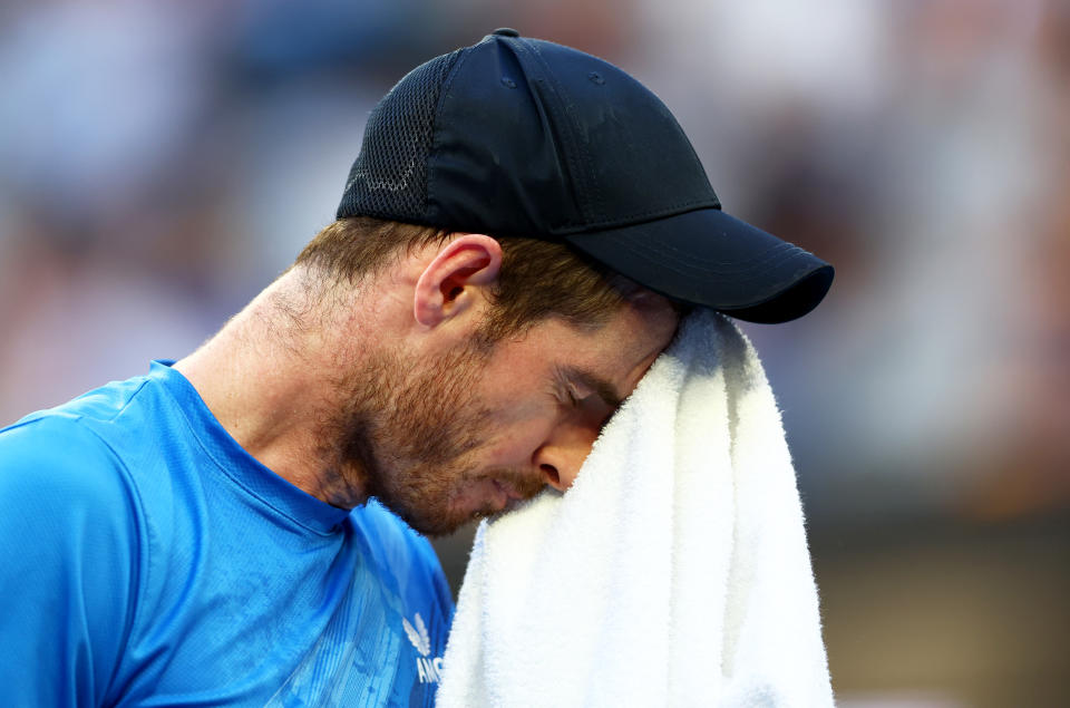 Andy Murray, pictured here during his loss to Taro Daniel at the Australian Open.