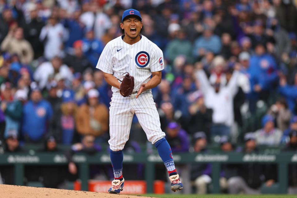 今永昇太。（MLB Photo by Michael Reaves/Getty Images）